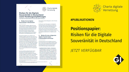 #PUBLIKATIONEN Positionspapier: Risiken für die Digitale Souveränität in Deutschland IETZT VERFÜGBAR