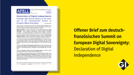 Offener Brief zum deutsch-französischen Summit on European Digital Sovereignty: Declaration of Digital Independence