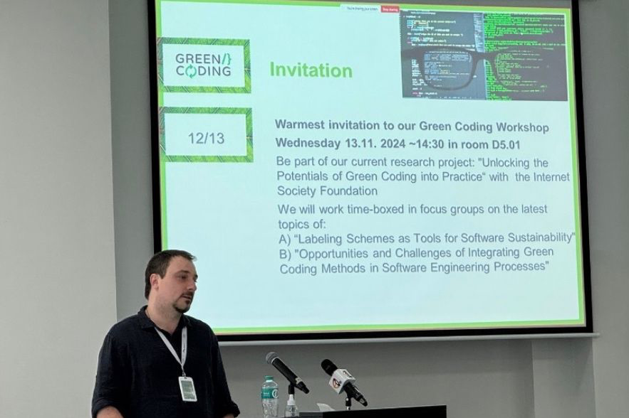 Gft Green Coding EnviroInfo 2024: Präsentation der ersten Ergebnisse aus dem Projekt ...