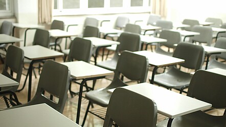 ein leeres Klassenzimmer