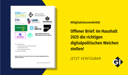 GI unterzeichnet offenen Brief zur Förderung von Open Source und digitaler Souveränität