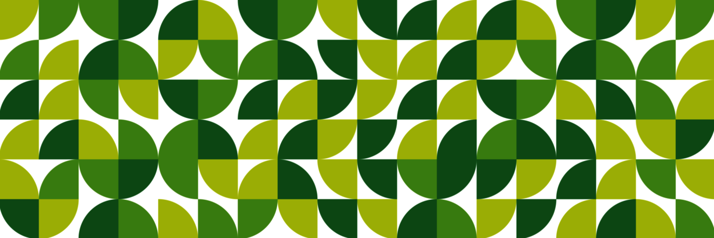 Abstraktes geometrisches Muster in verschiedenen Grüntönen